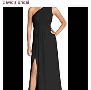 Black Chiffon Dress from David's Bridal